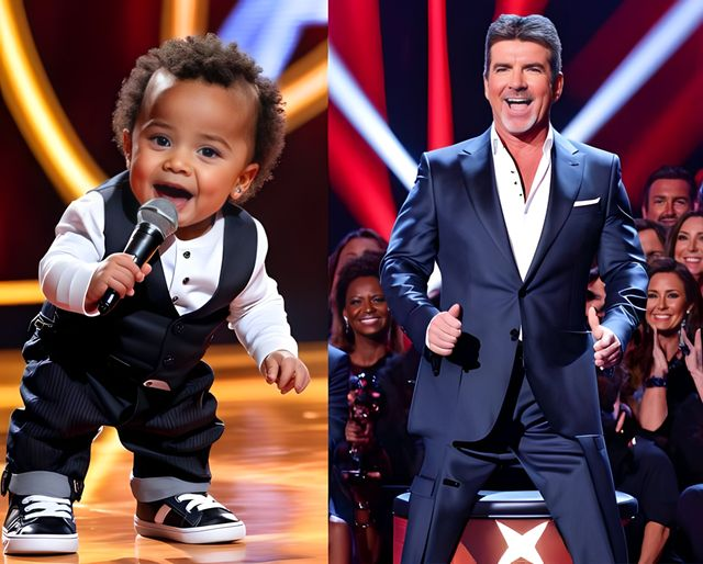 El público estalló en lágrimas ante su actuación. Simon Cowell y todos los jueces subieron al escenario para besar al niño