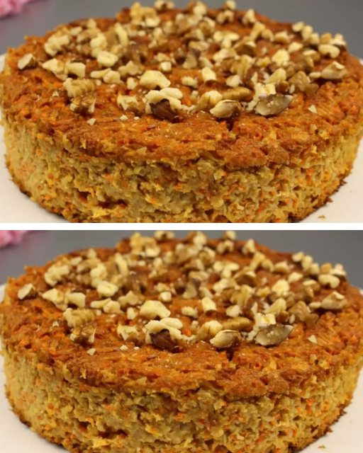 Riquísima torta de avena y zanahorias ¡No lleva azúcar!